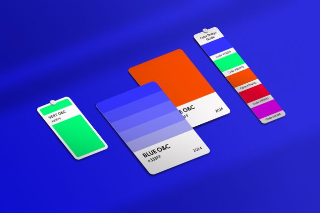 Nuancier pantone composition par l'Agence Oscar et Clémentine 