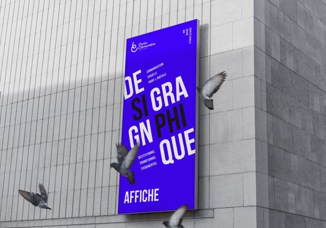 Affiche monumentale créée par l'Agence Oscar et Clémentine 